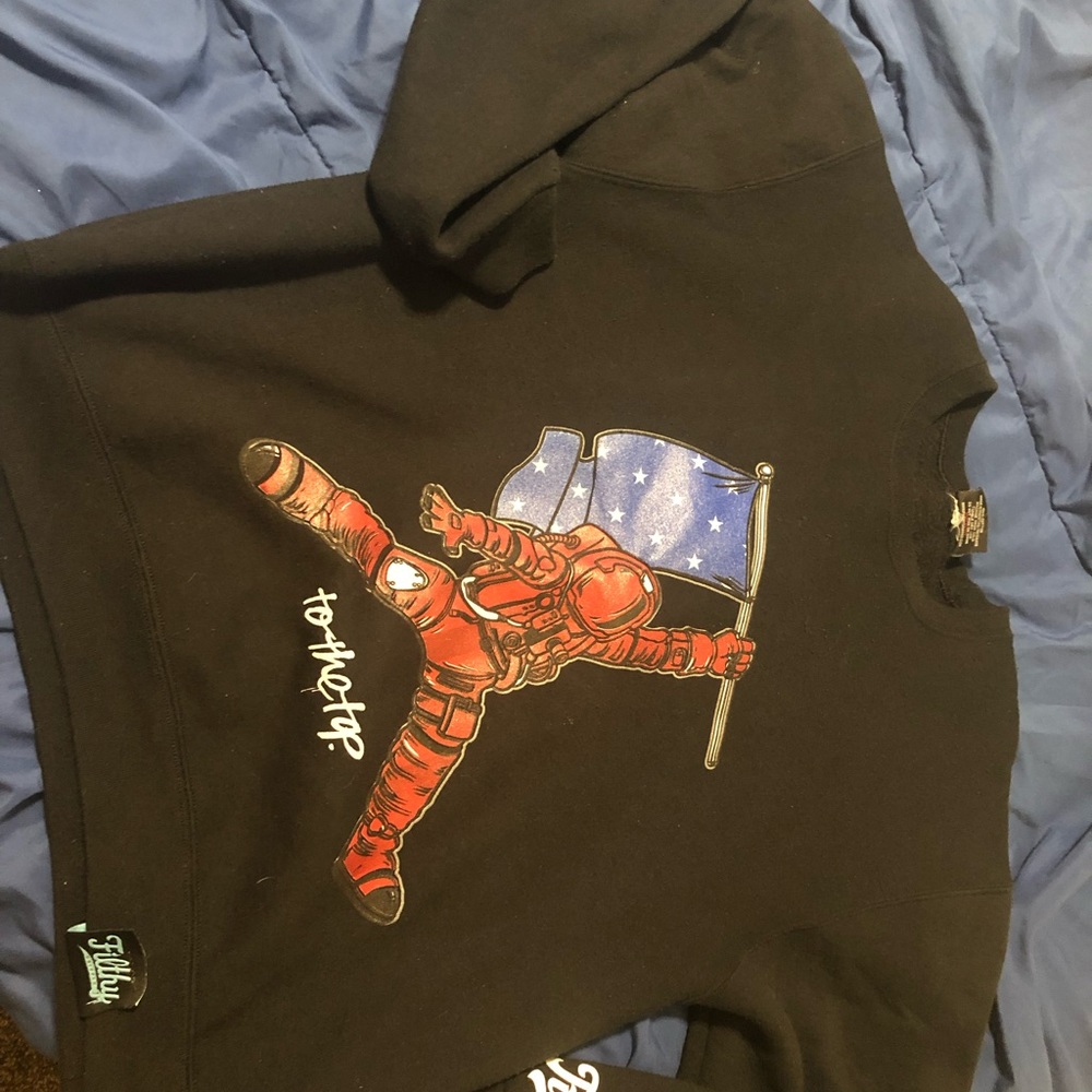 Filthy Dripped Graphic jumpman Logo Crewneck